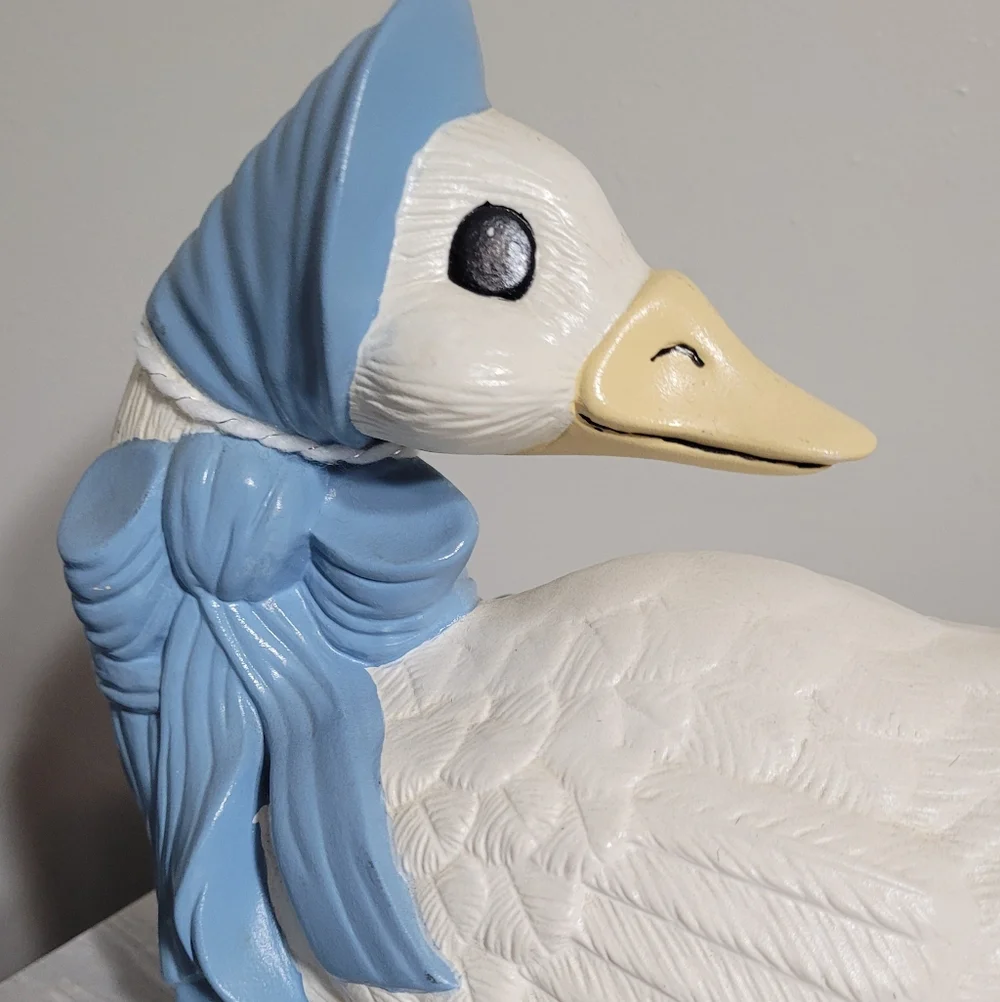 Vintage Mother Goose Ceramic Shelf Display Cottagecore Grandmacore